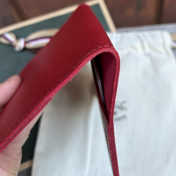 New Vintage IL Bisonte Passport Holder Notebook Cover Vegetable tanned Leather - Picture 6 of 6